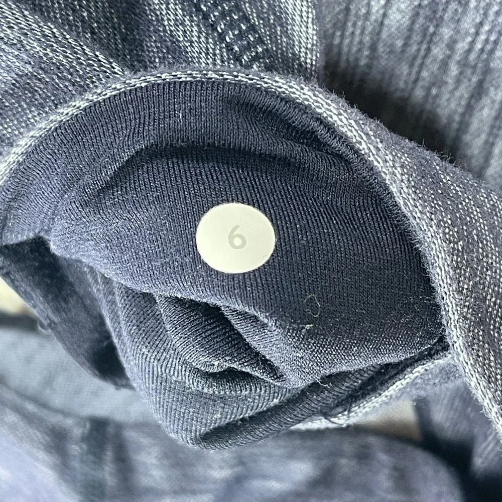 Lululemon Athletica Women's‎ Size 6 Blue Heathered Capri Leggings Activewear